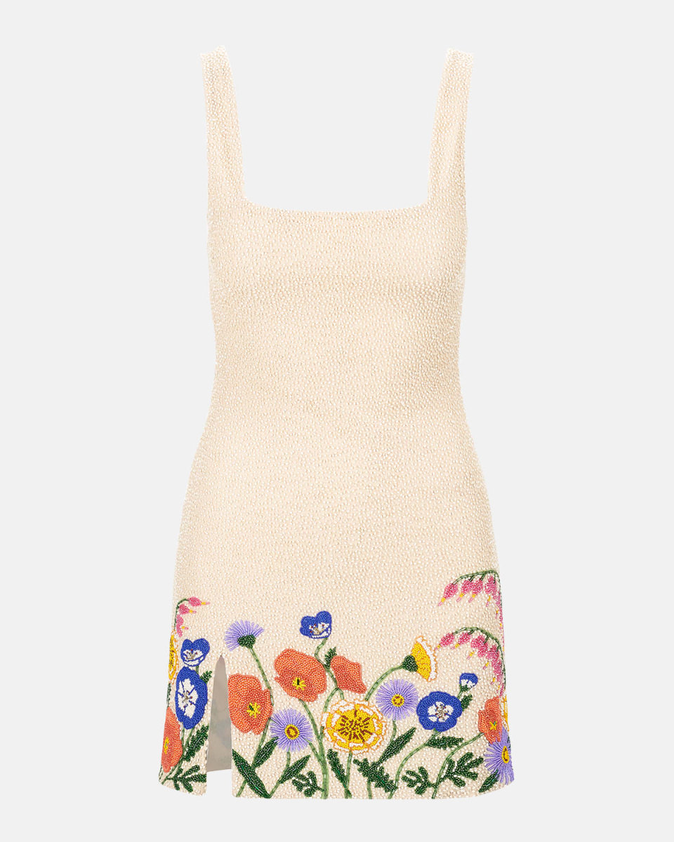 Le Sable Hand-Beaded Mini Dress